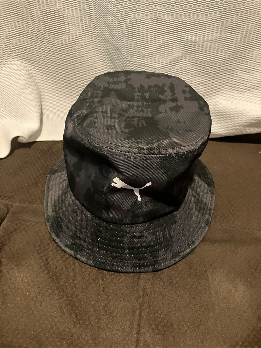 Puma Black & Dark Gray Camo Bucket Hat